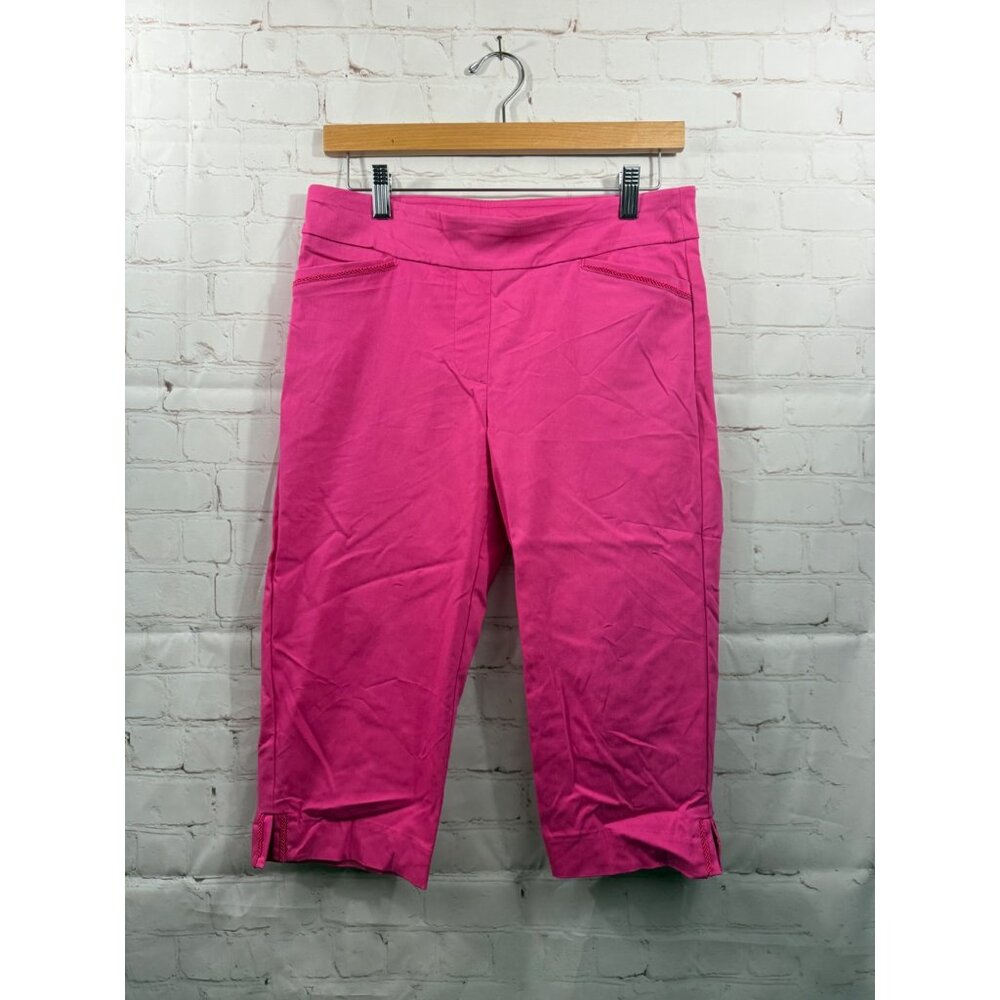 Kim Rogers Shorts Womens Size 6P Hot Pink Casual Pull On Stretch